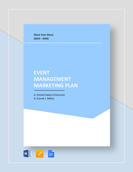 event management plan template