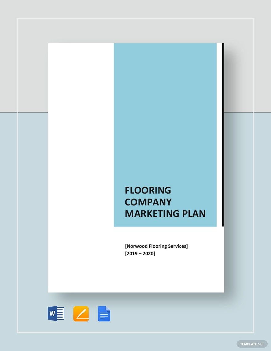 Flooring Company Marketing Plan Template