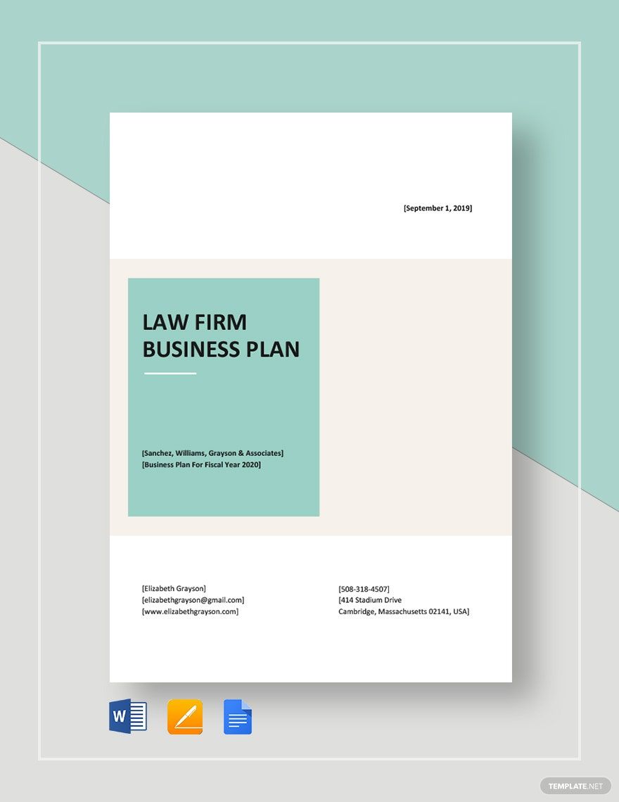 business plan of a law firm