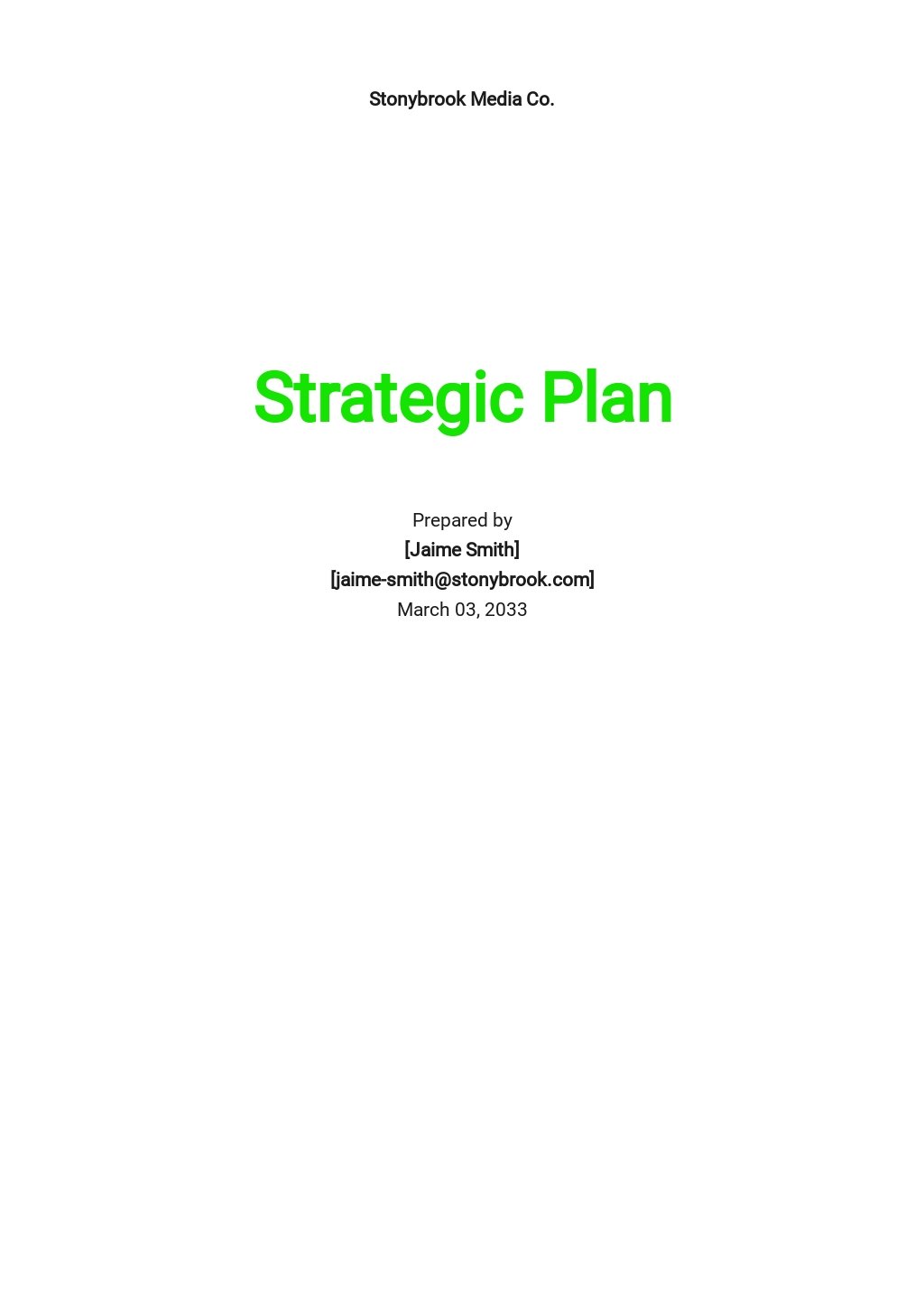 business plan template for media