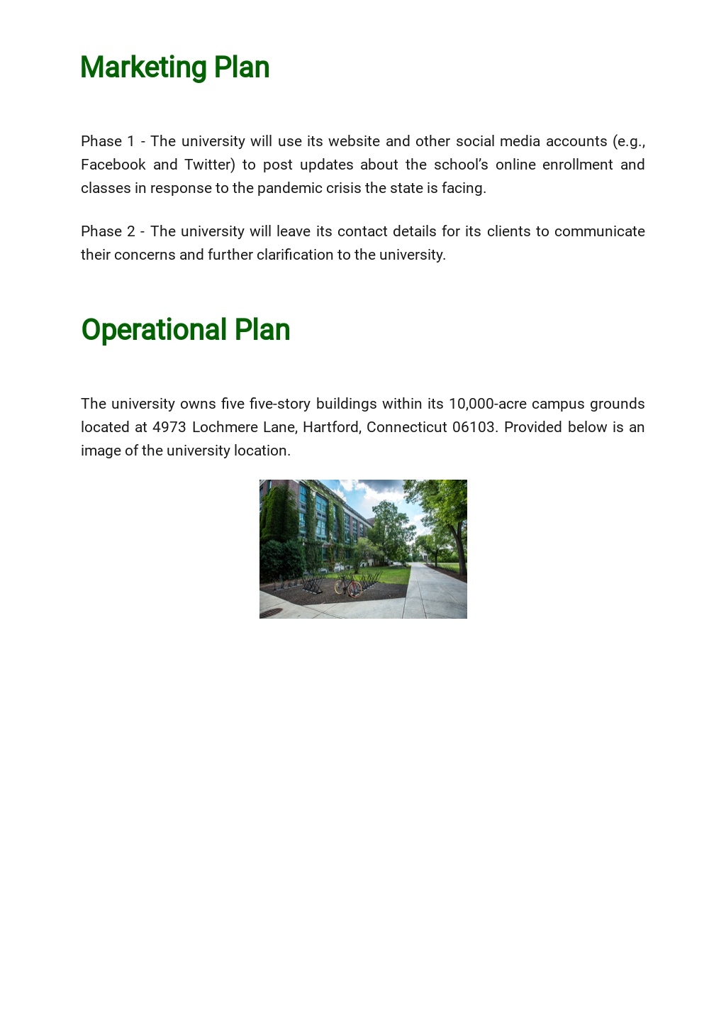 Modern Business Plan Template Google Docs Word Apple Pages PDF