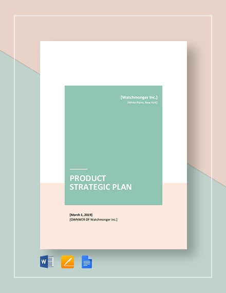product strategy plan