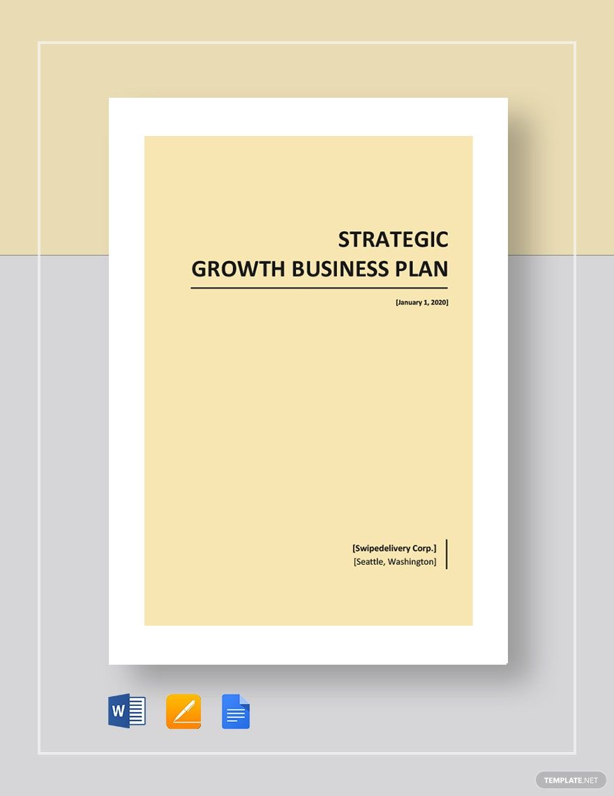 Strategic Growth Plan Template