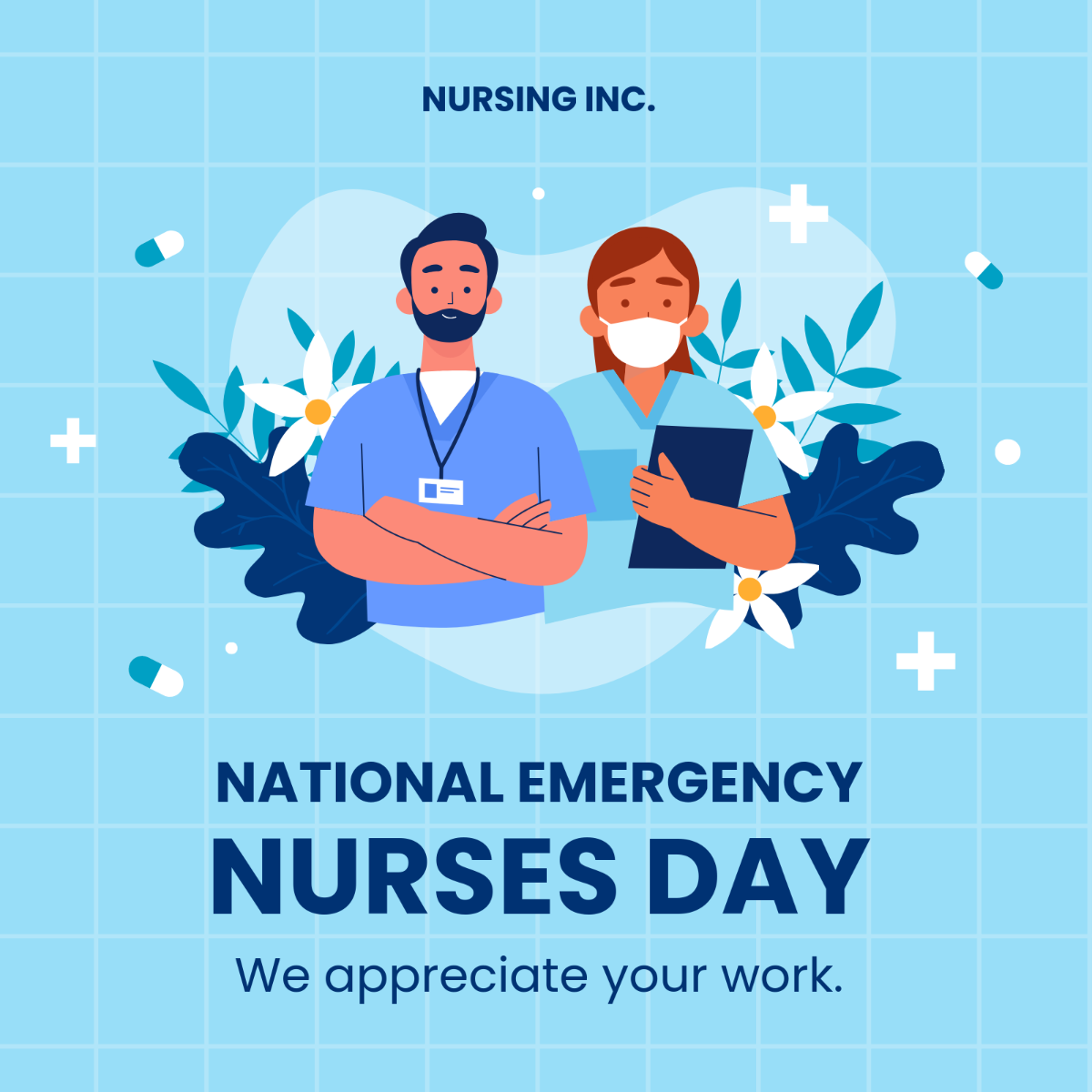 National Emergency Nurse's Day Whatsapp Post