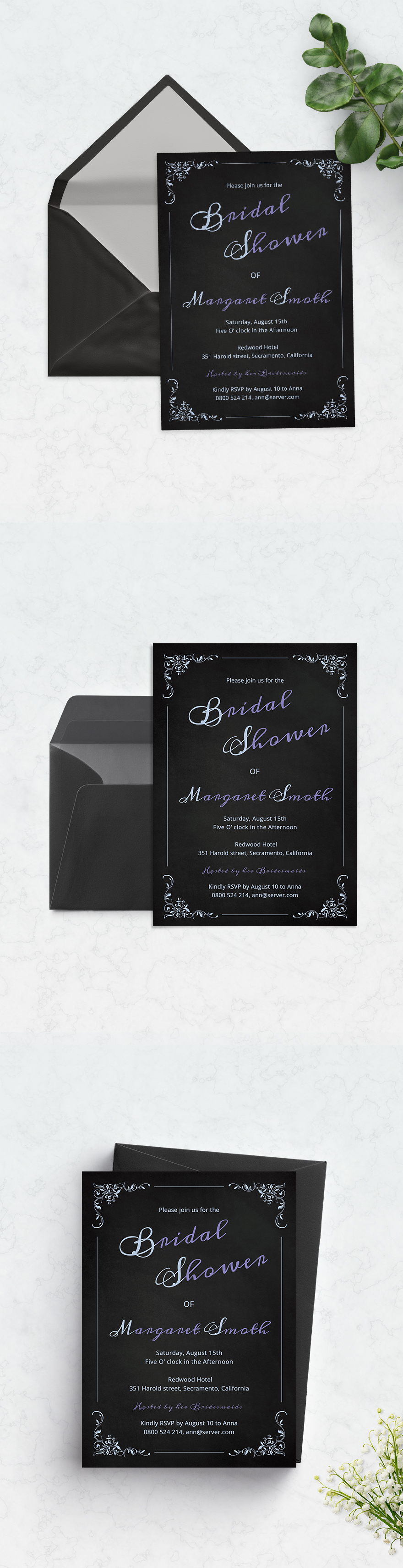 Bridal Shower Bachelorette Party Invitation Template - PSD | Template.net