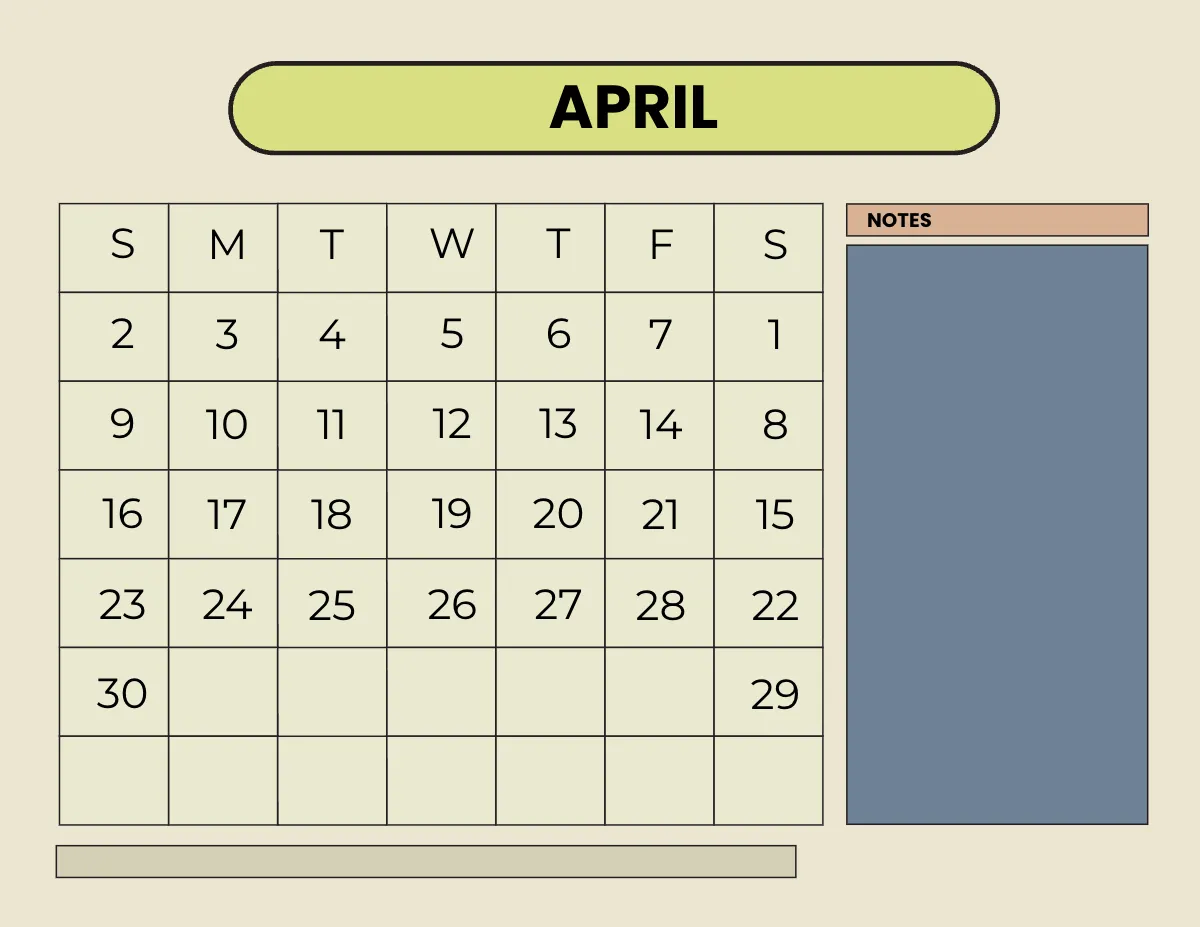 Free Simple Year 2023 Calendar Template to Edit Online