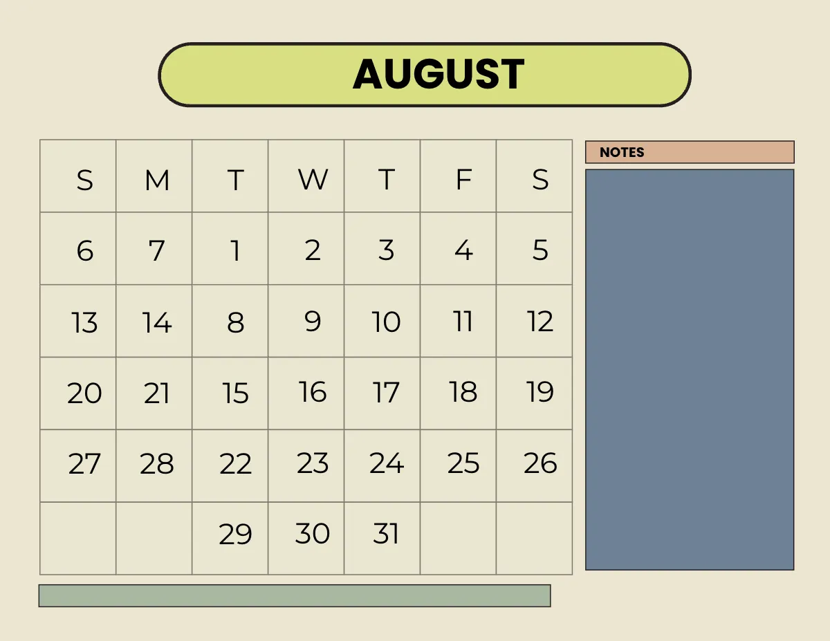 Free Simple Year 2023 Calendar Template to Edit Online
