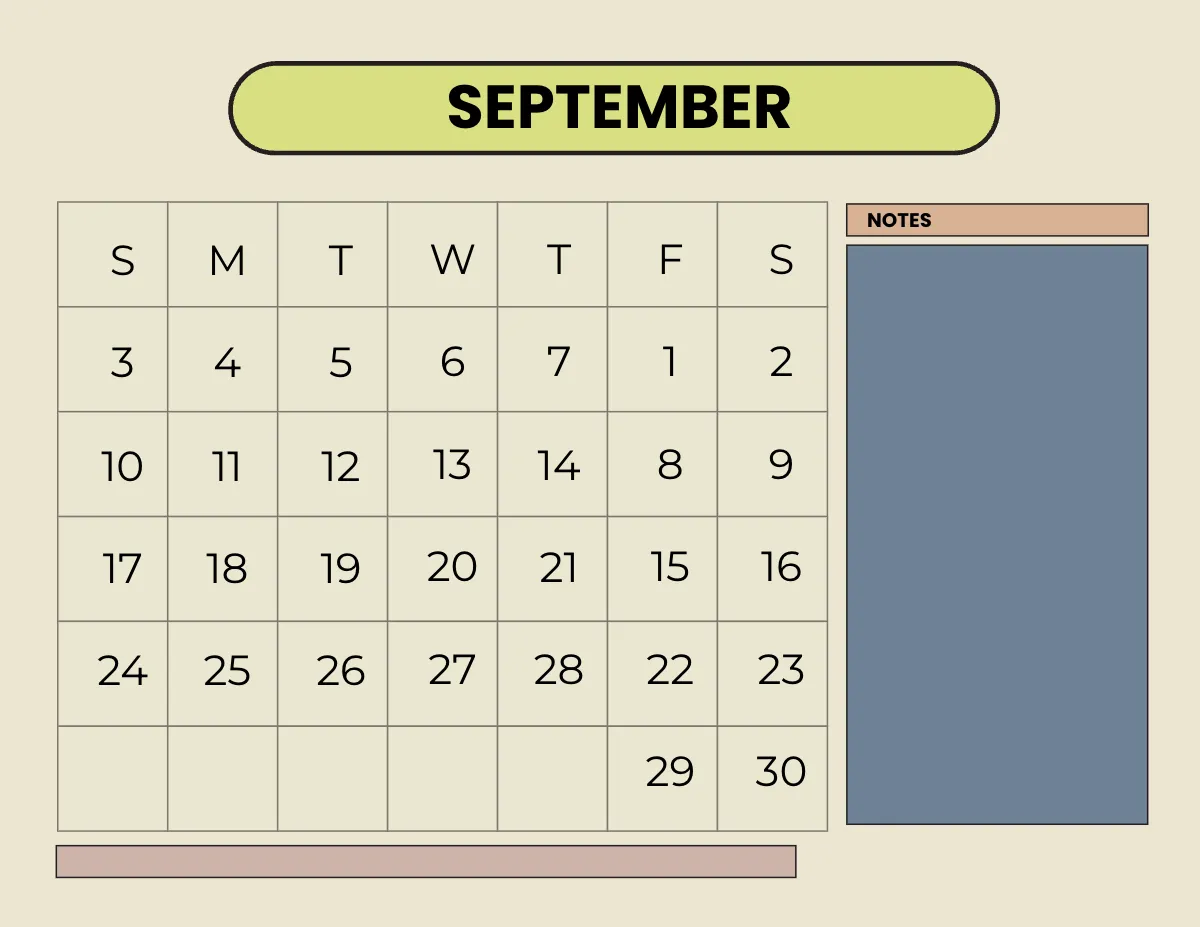 Free Simple Year 2023 Calendar Template to Edit Online