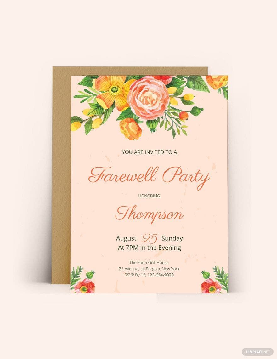 FREE Farewell Card Template Download In Word Google Docs 