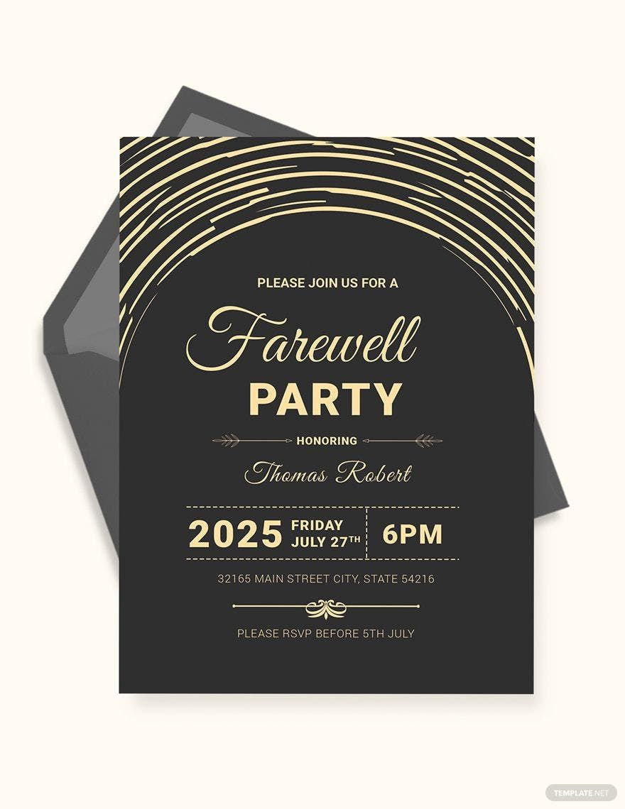 Farewell Party Invitation Template Free Polito Weddings