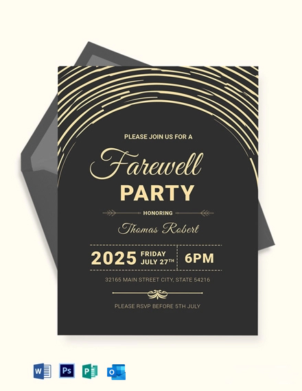 24 Farewell Invitation Templates Free Downloads Template