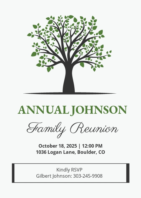 9+ FREE Family Reunion Invitation Templates [Customize &amp; Download ...