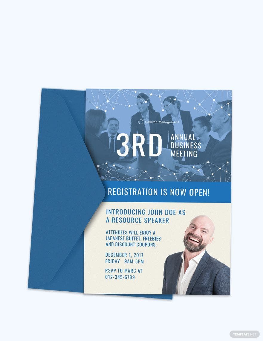 Free Annual Business Meeting Invitation Template
