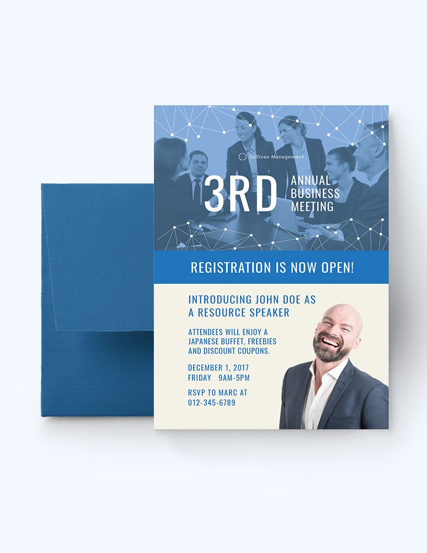 Annual Business Meeting Invitation Template