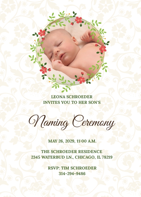 Creative Naming Invitation Template Illustrator Word Apple Pages Psd Publisher Template Net