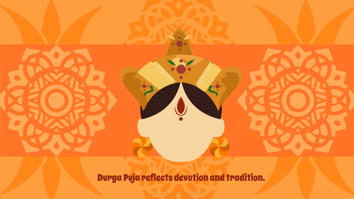 Free High Resolution Durga Puja Background Template to Edit Online