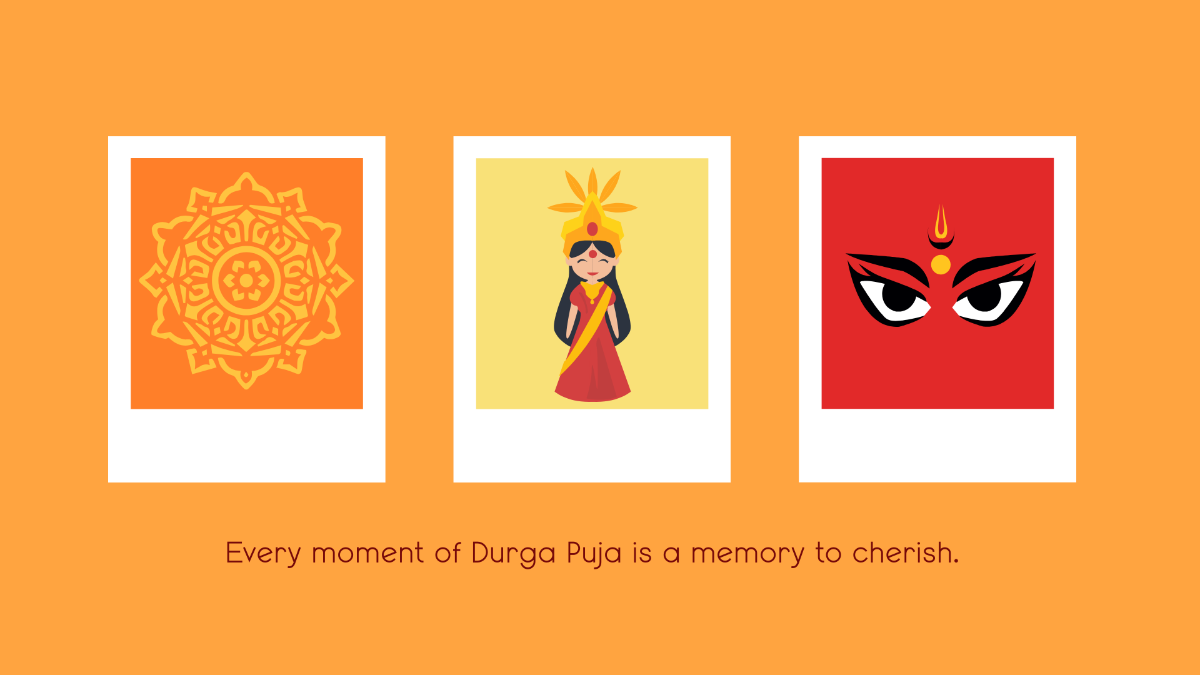 Free Durga Puja Photo Background Template to Edit Online