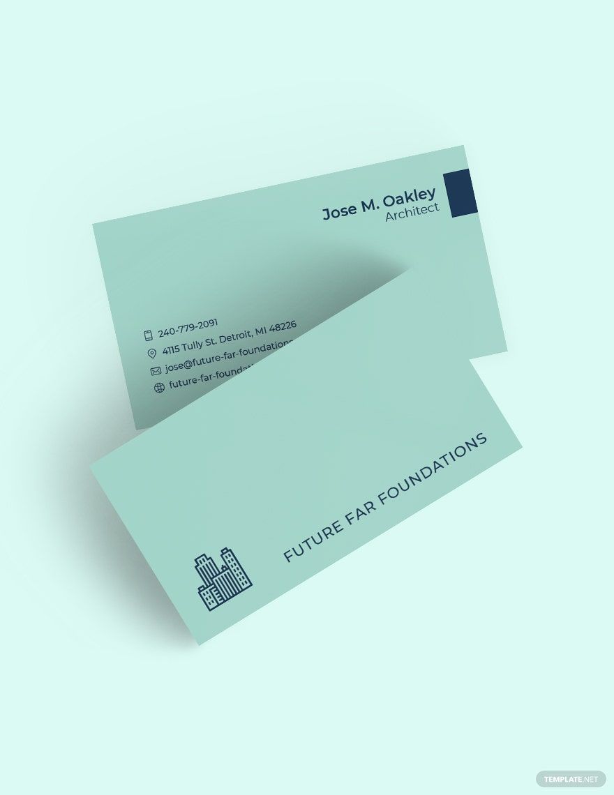 Building Contractor Business Card Template