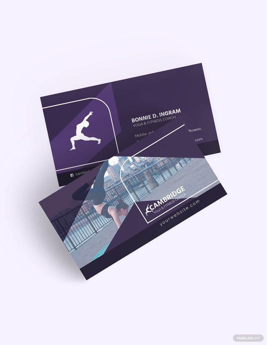 Yoga and Fitness Business Card Template