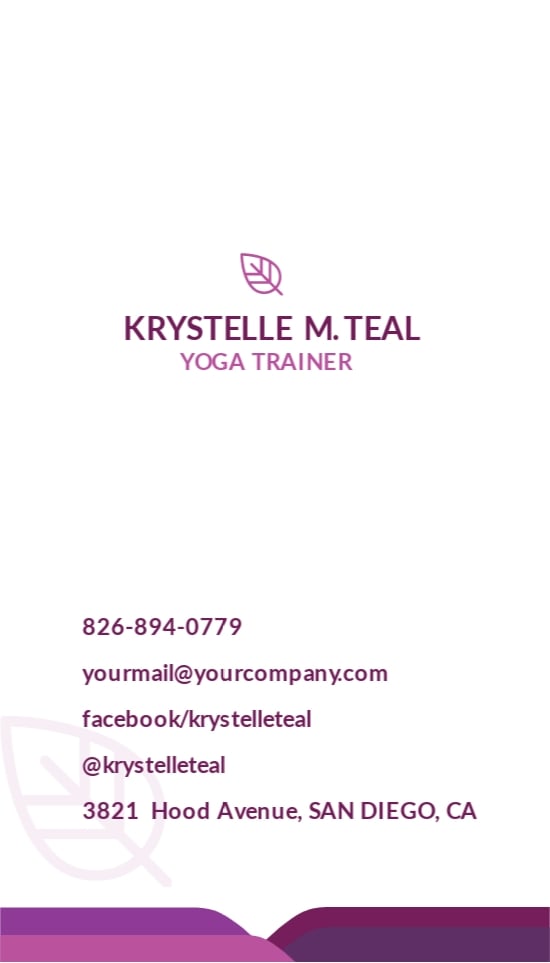 Yoga Trainer Business Card Template 1.jpe