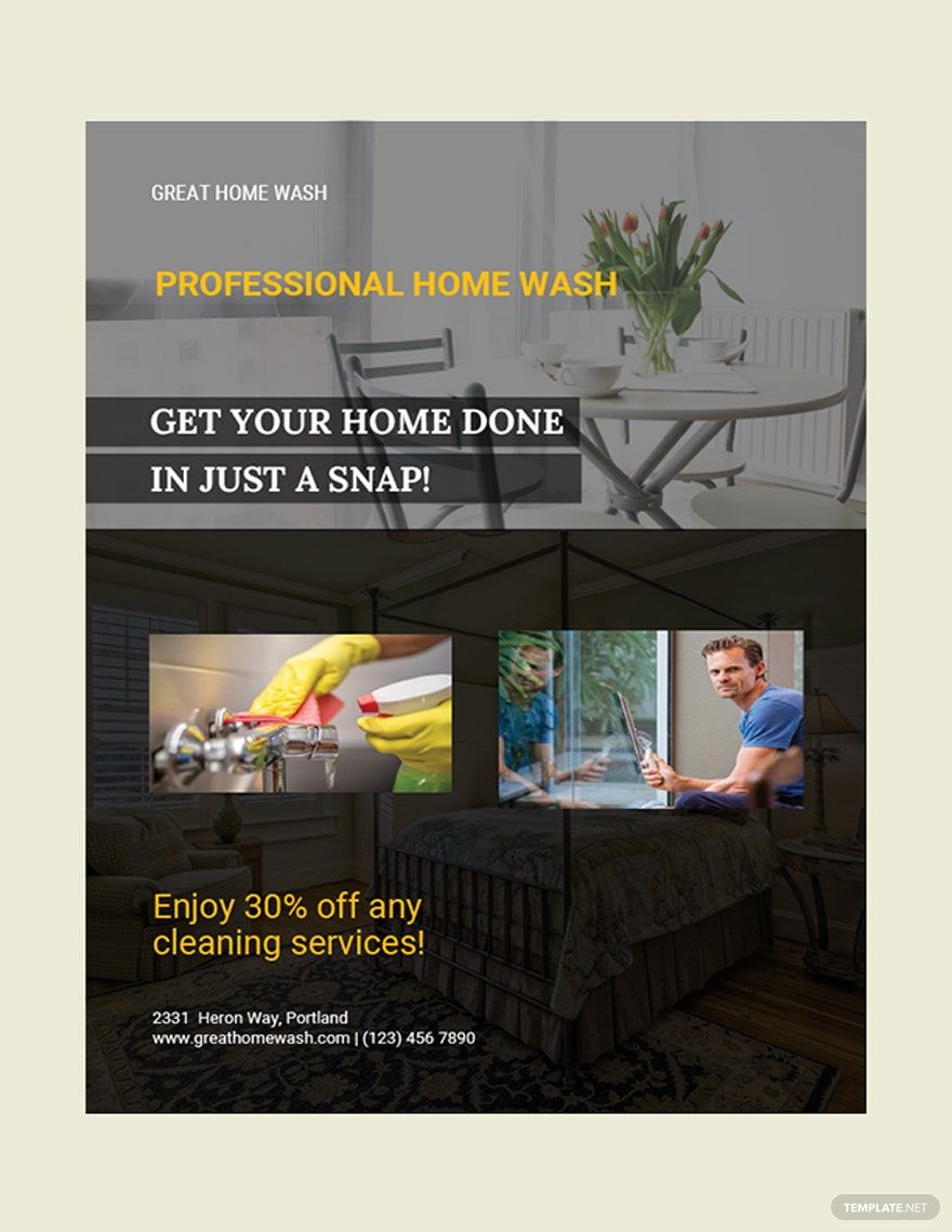 House Cleaning Services Flyer Template