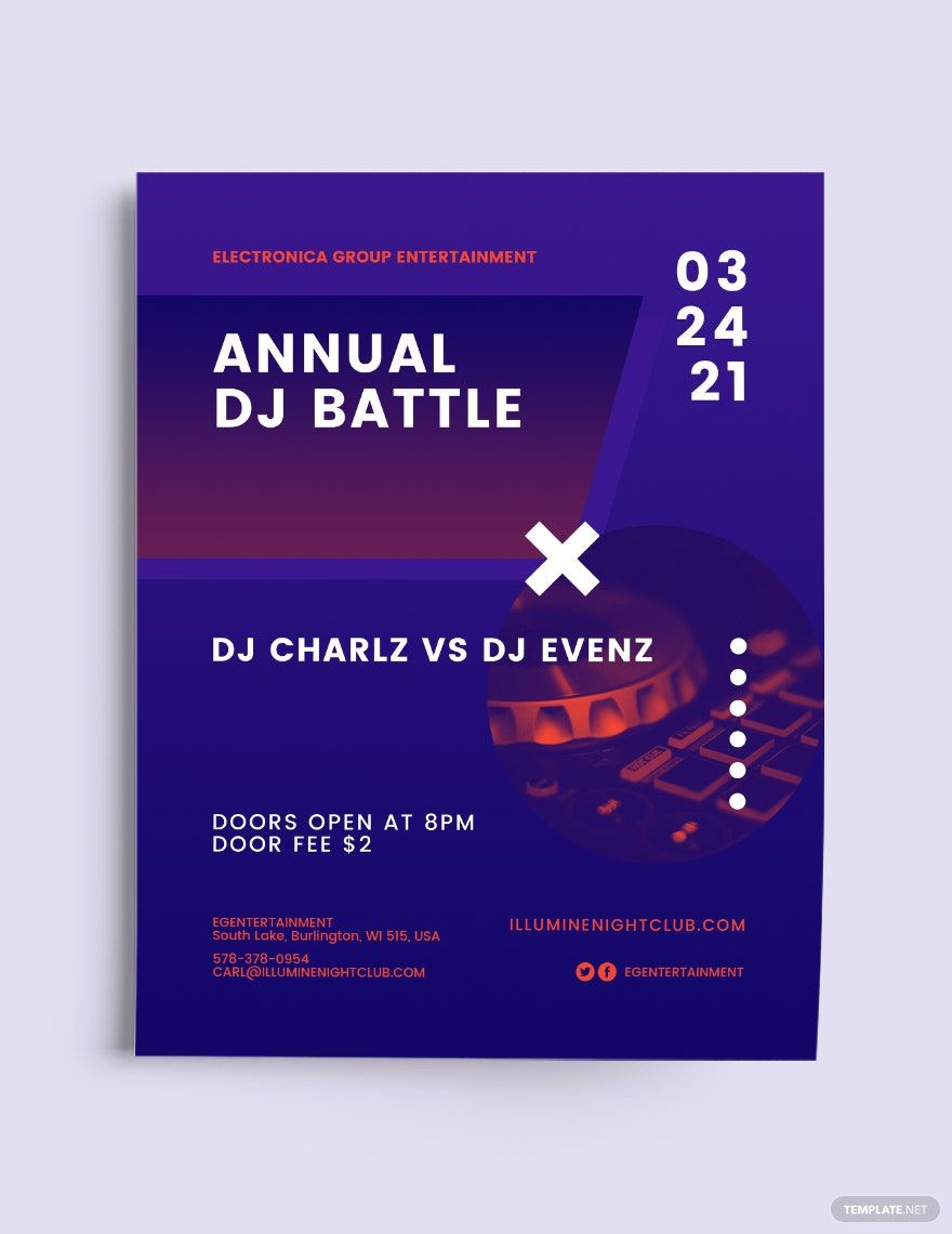 DJ Battle Flyer Template