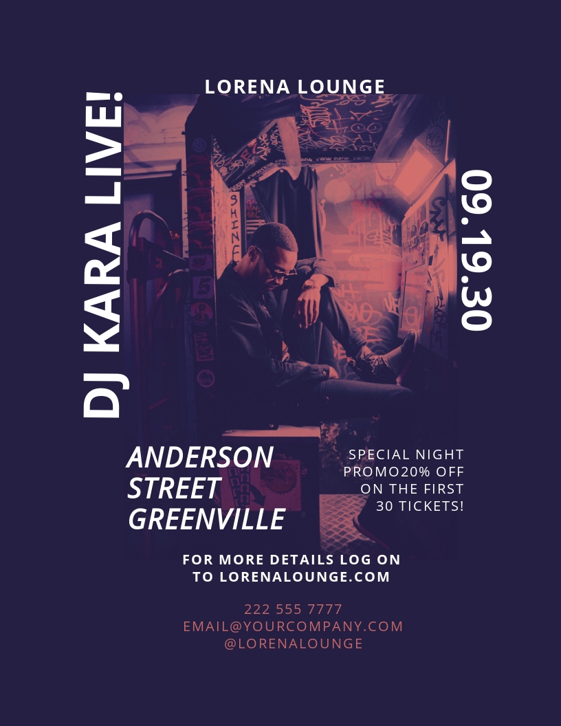 Dj Flyer Templates In Adobe Illustrator Ai Template Net