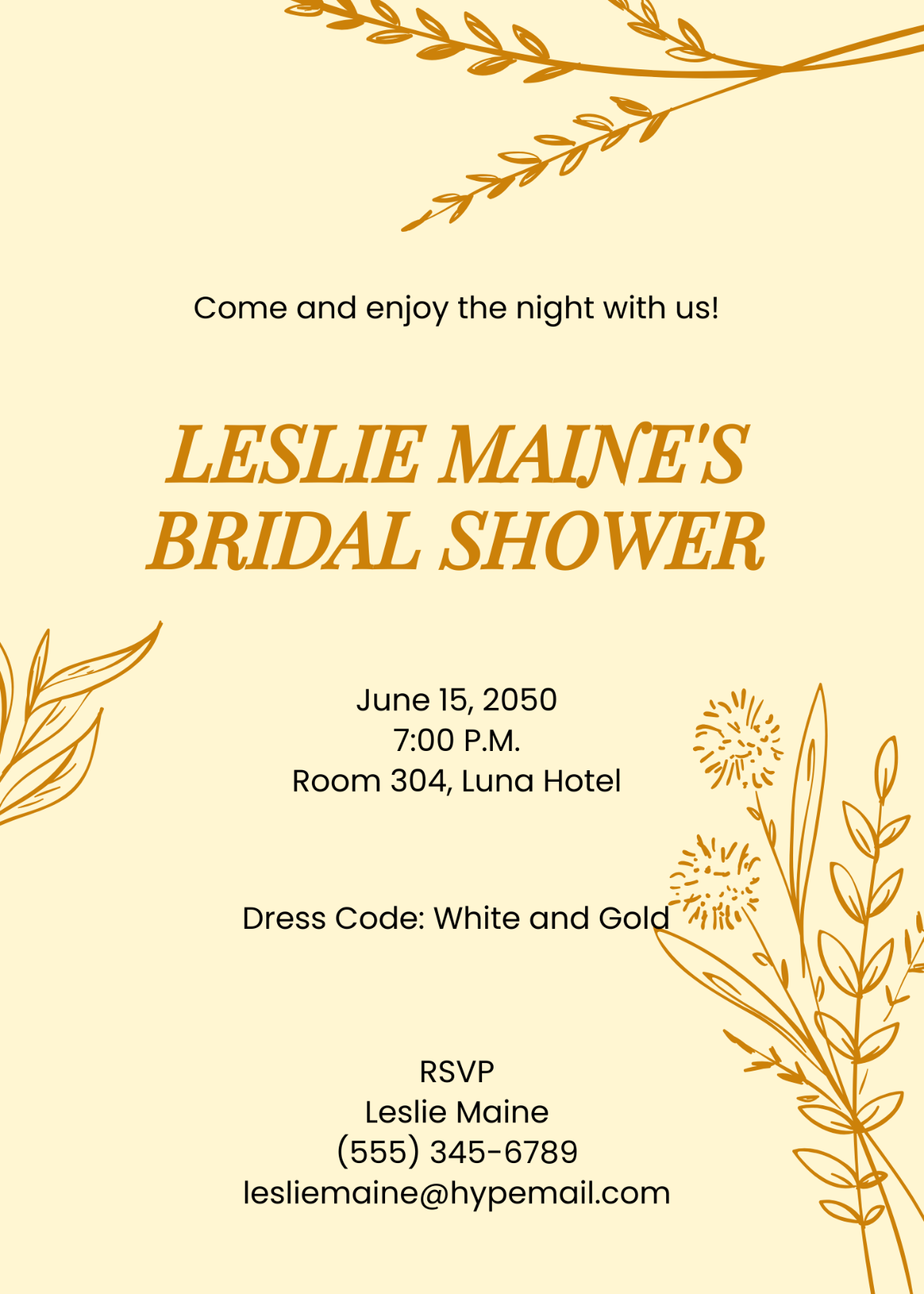 Lingerie Blush Bridal Shower Invitation