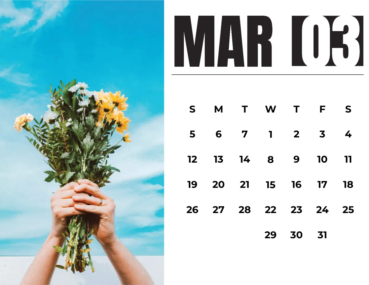 Free 2023 Photo Calendar Template to Edit Online
