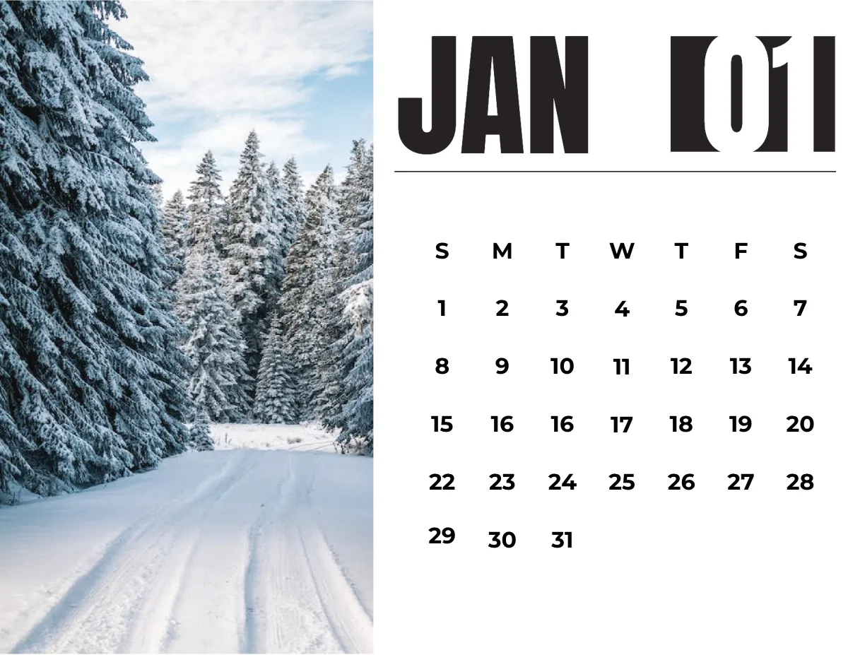 Free 2023 Photo Calendar Template to Edit Online