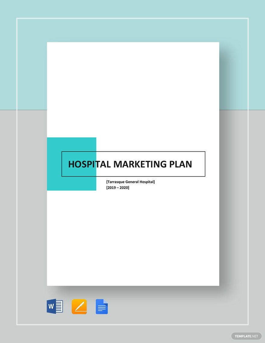 Hospital Marketing Plan Template Download In Word Google Docs Apple 