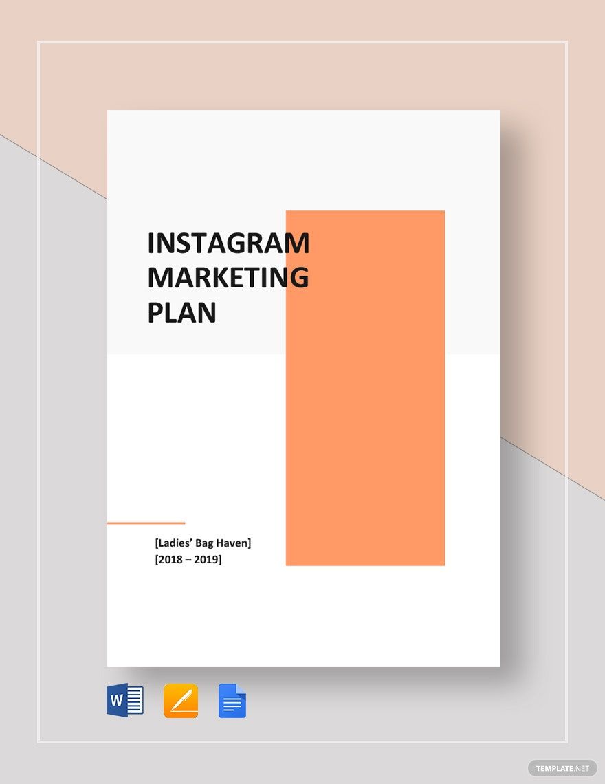 Instagram Marketing Plan Template
