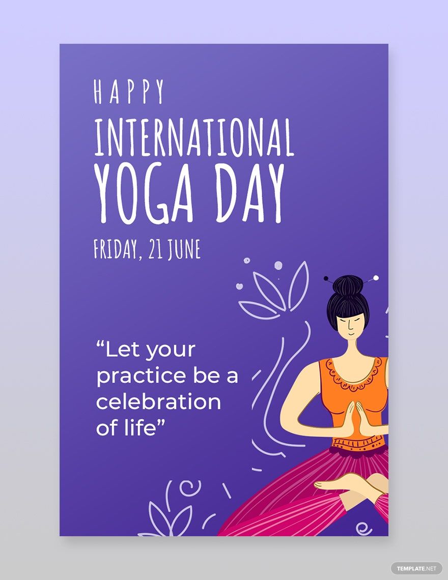 International Yoga Day Pinerest Pin Template