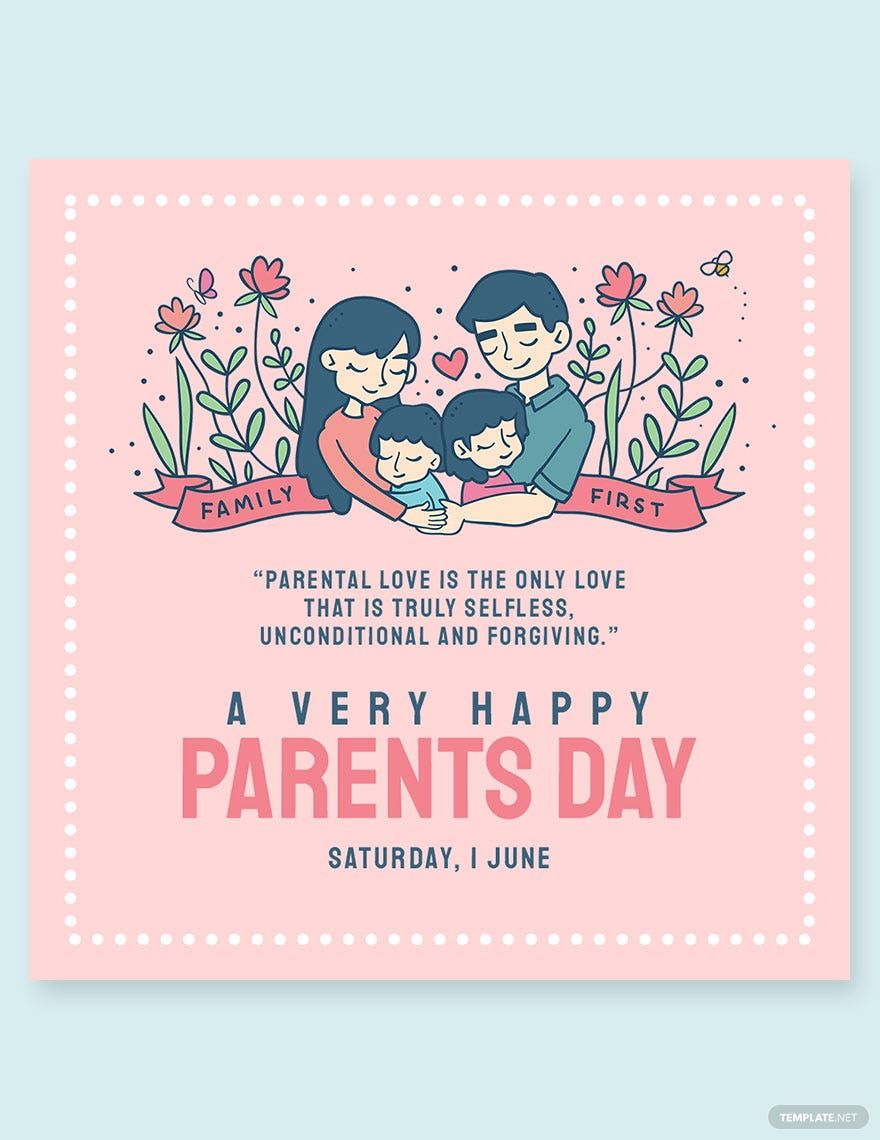 Parents Day Instagram Post Template