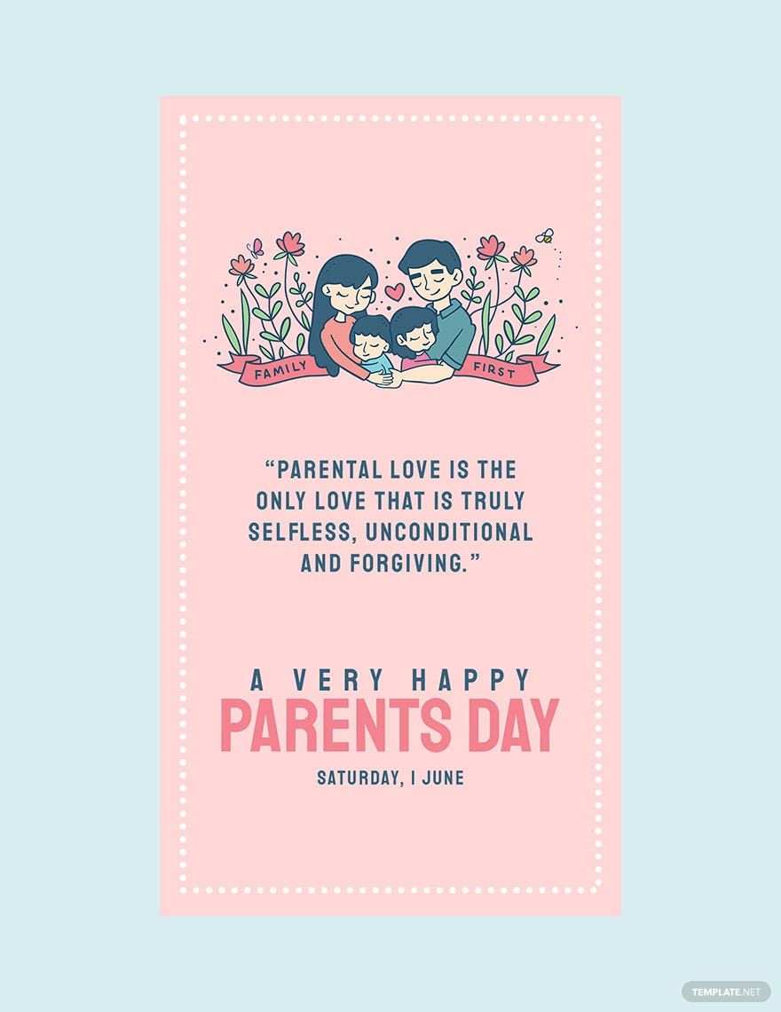 Parents Day Instagram Story Template
