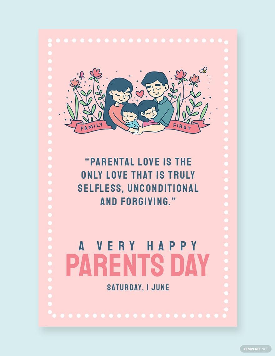 Free Parents Day Pinterest Pin Template