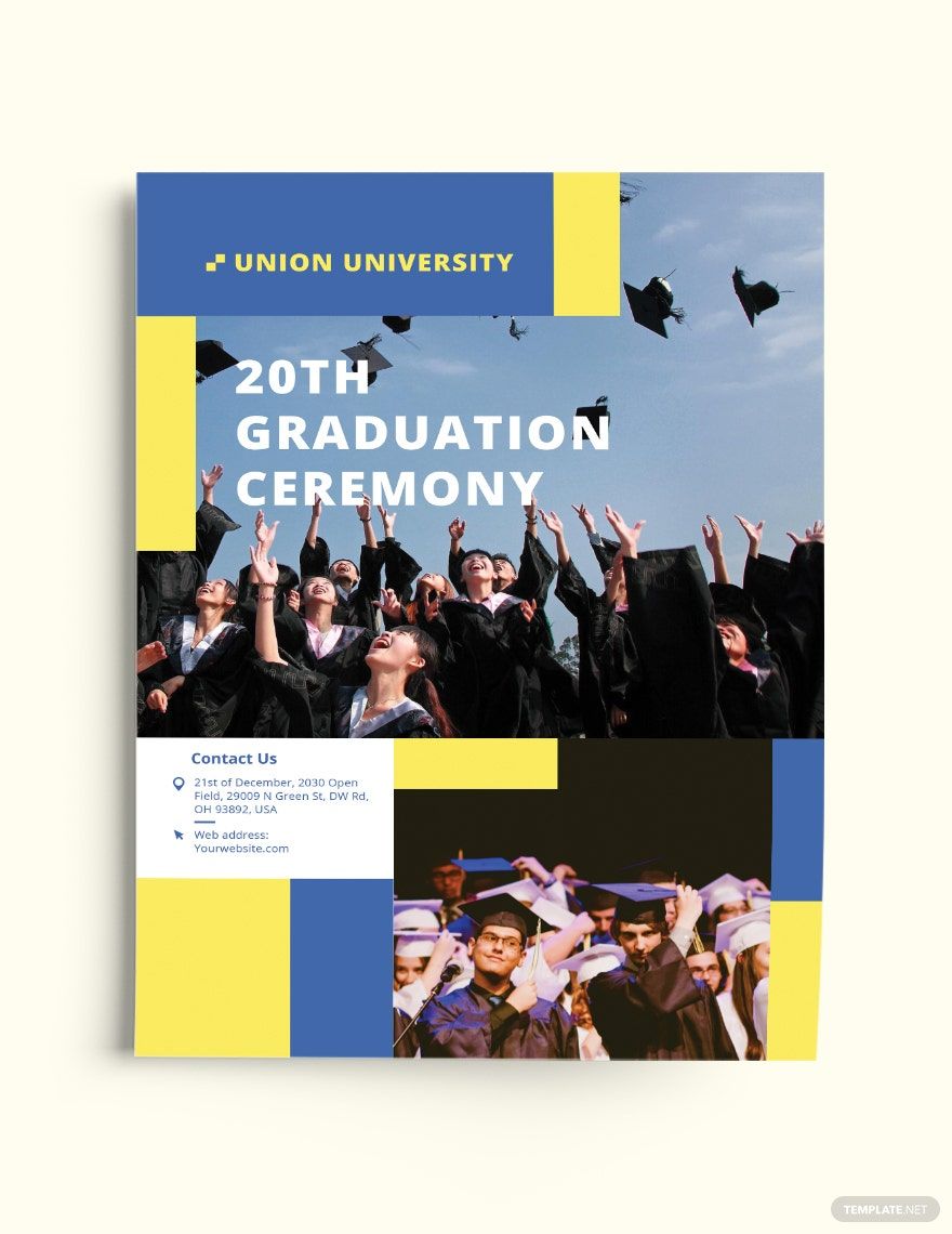 University Graduation Flyer Template