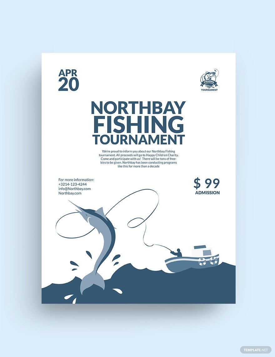 Fishing Contest Flyer Template