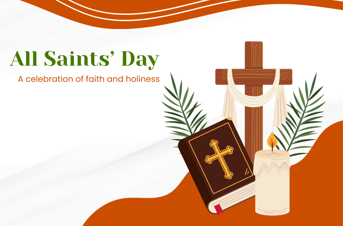 Free All Saints' Day Banner Template to Edit Online