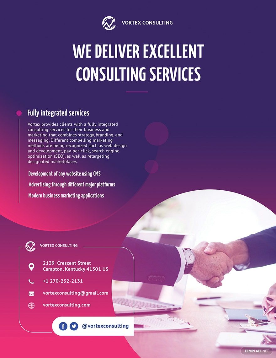 Consulting Services Flyer Template