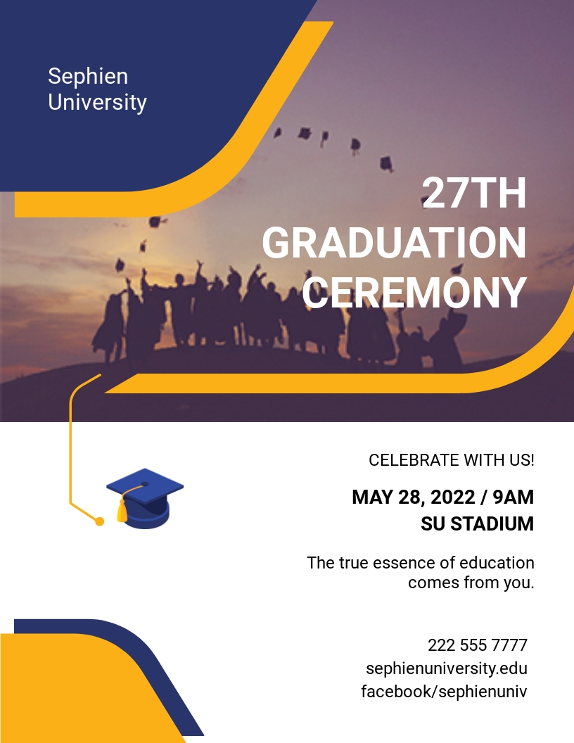 Graduation Party Flyer Template Download FlyersAdobe PSD Word (DOC