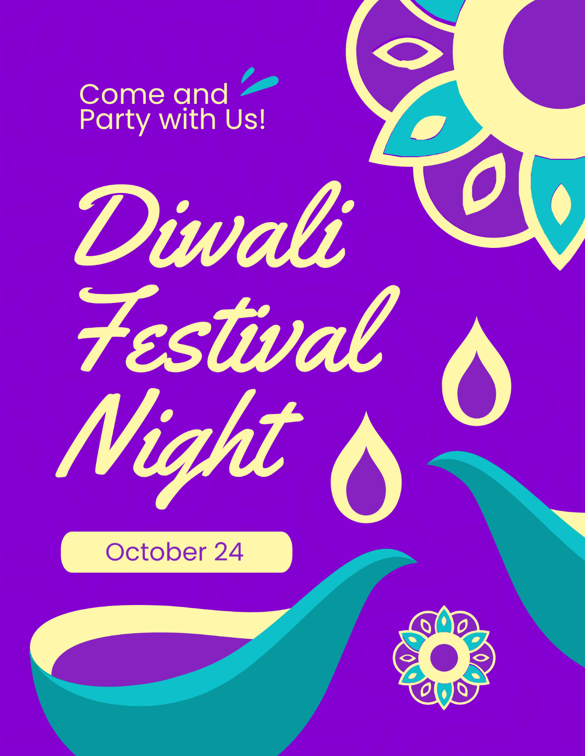 Diwali Event Flyer Template