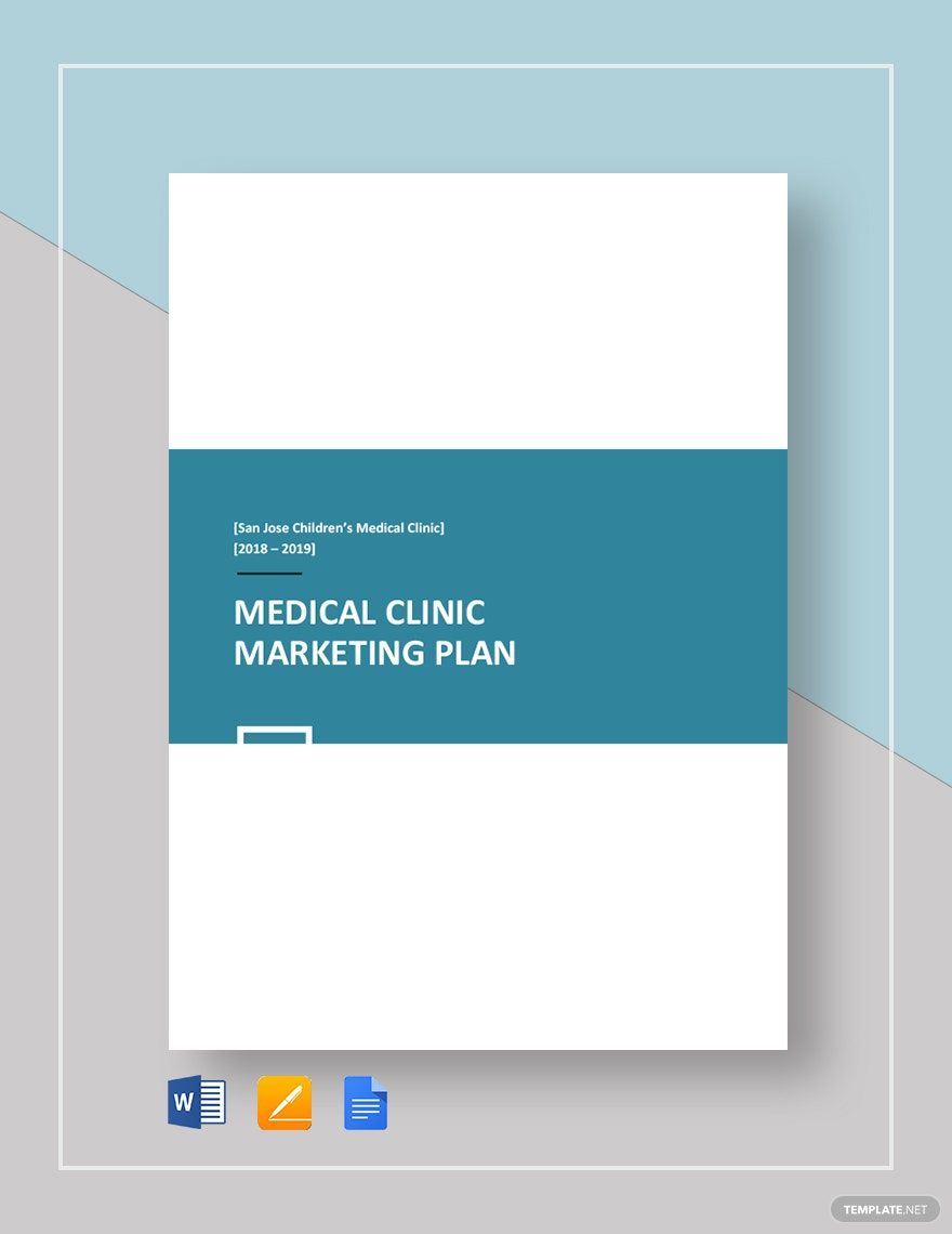 Medical Clinic Marketing Plan Template