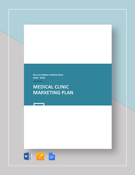 medical clinic marketing plan 