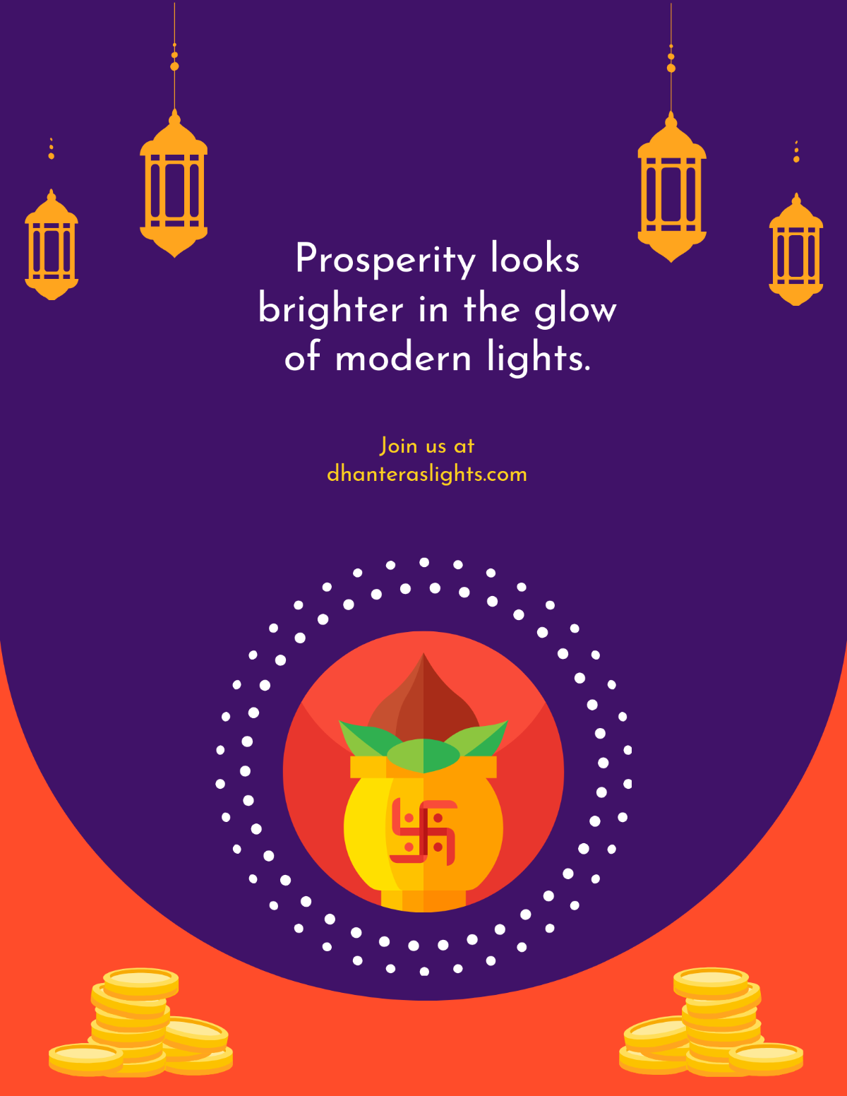 Free Dhanteras Flyer Background Template to Edit Online