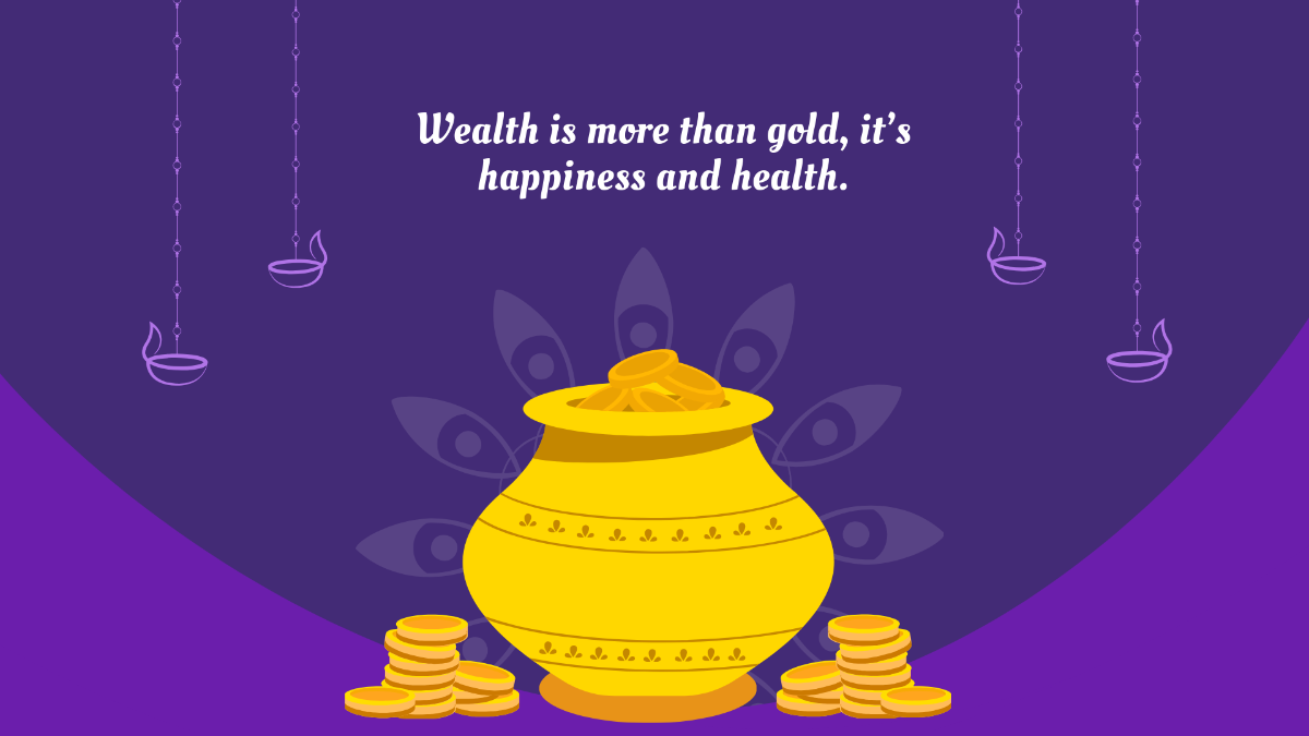 Free Dhanteras Background Template to Edit Online