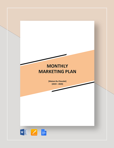 monthly marketing plan