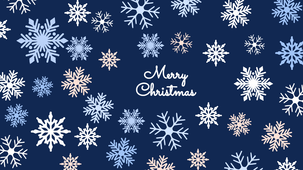 Christmas Snowflake Background Template - Edit Online & Download