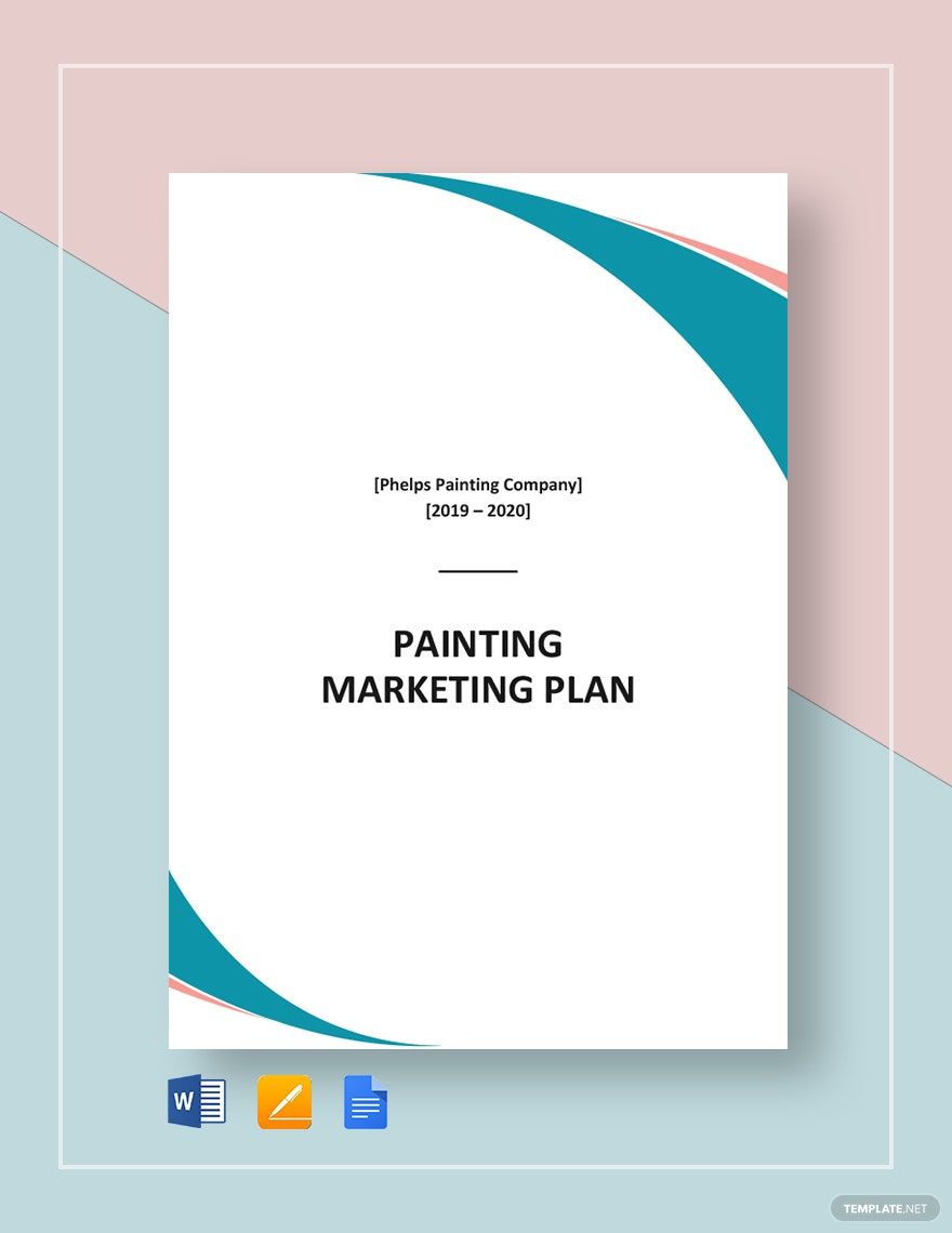 Painting Company Marketing Plan Template
