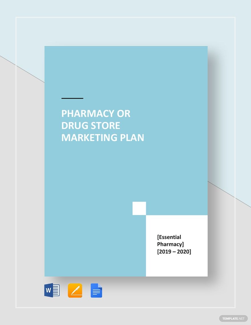 Pharmacy or Drug Store Marketing Plan Template